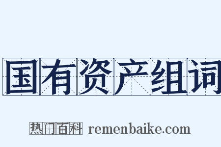 国有资产组词是什么意思的图片